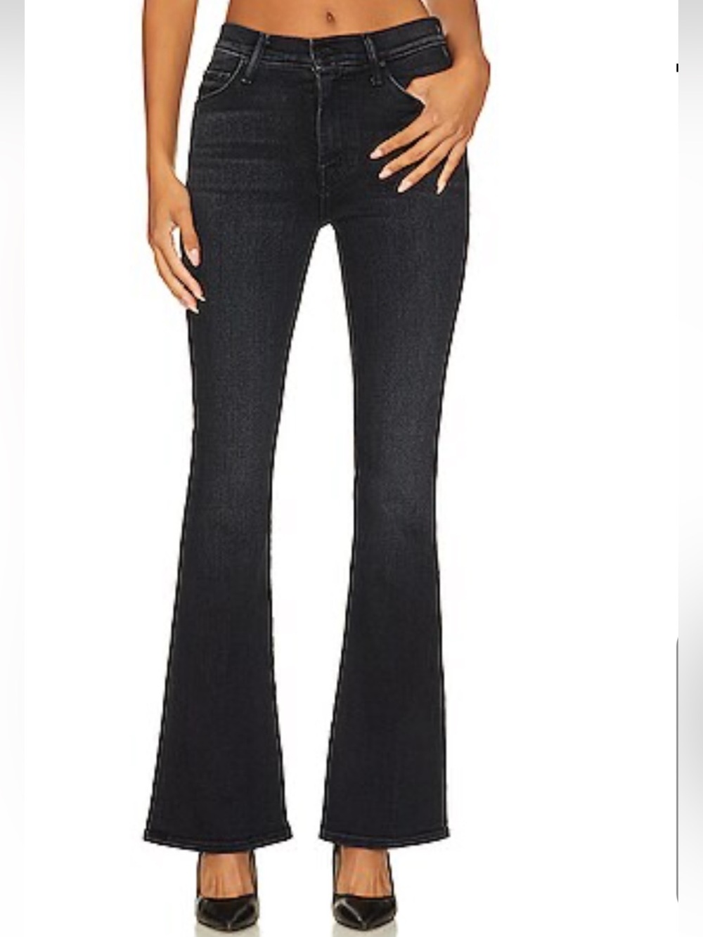 Mother the Weekender Flared Jeans In Deep End Size 28 - Picture 10 of 10